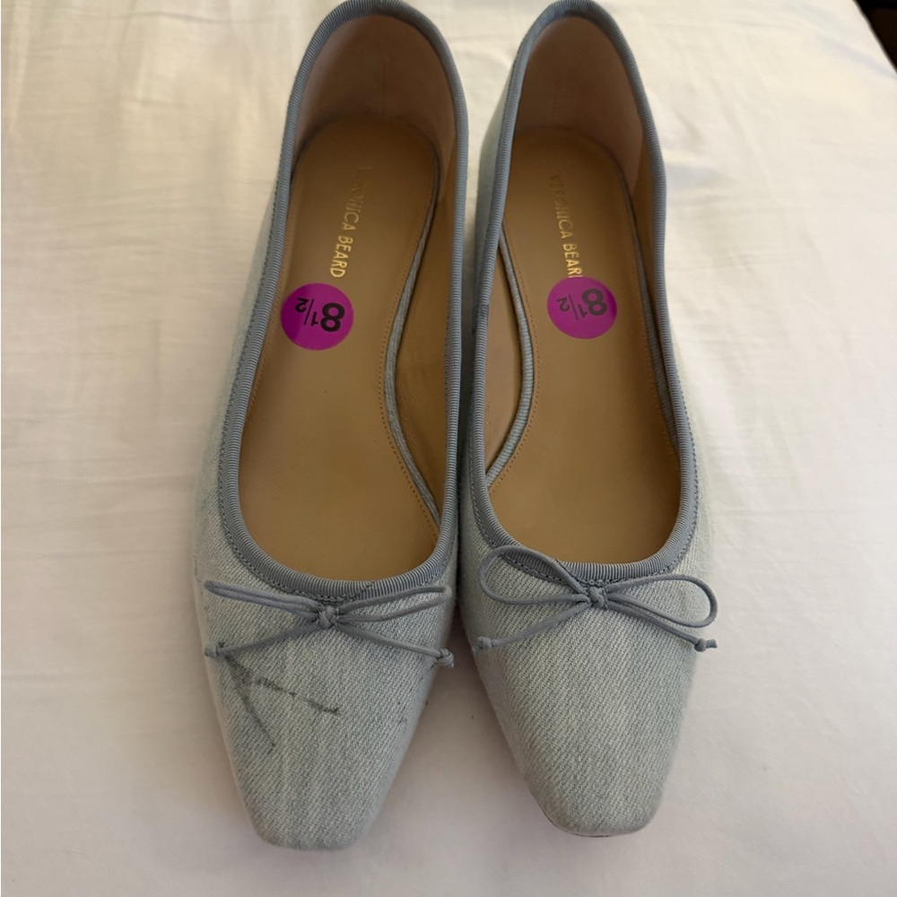 Elegant Women's Blue Flats Retail $375